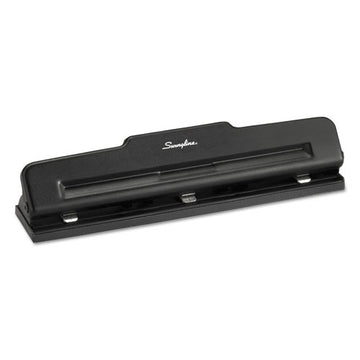 Swingline® 10-sheet Desktop Light-duty Two- To Three-hole Adjustable Punch, 9-32" Holes, Black freeshipping - TVN Wholesale